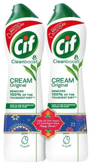 Original Multipurpose Surface Cleaner Cream for Kitchen & Bathroom, Ocean Breeze Scent, 100% Dirt Removal with Natural Cleaning Particles, 2x500ml Original Multipurpose Surface Cleaner Cream for Kitchen & Bathroom, Ocean Breeze Scent, 100% Dirt Removal with Natural Cleaning Particles, 2x500ml
