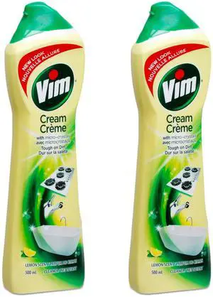 Cream Multi Purpose Cleaner with Micro Crystals, Lemon Scent - 16.9 Fl Oz / 500 mL x 2 Pack Cream Multi Purpose Cleaner with Micro Crystals, Lemon Scent - 16.9 Fl Oz / 500 mL x 2 Pack