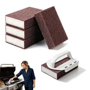 Magic Emery Cleaning Sponge, 2026 New Nano Carborundum Emery Sponge Scrubber, Rust Remover & Descaling Eraser, Carbide Cleaning Brush BBQ Grill, Pots and Pans (1 Handle+5 Sponge) Magic Emery Cleaning Sponge, 2026 New Nano Carborundum Emery Sponge Scrubber, Rust Remover & Descaling Eraser, Carbide Cleaning Brush BBQ Grill, Pots and Pans (1 Handle+5 Sponge)