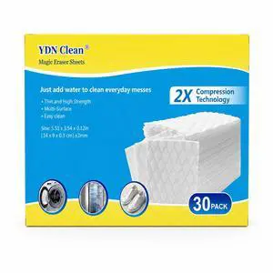 Magic Eraser Sponge Sheet, 2X Density Nano Melamine Sponge Reusable Cleaning Wipes Paper Towels Scrub Pad Portable with Water Only for Kitchen, Bathroom, Outdoor, Shoe (30) Magic Eraser Sponge Sheet, 2X Density Nano Melamine Sponge Reusable Cleaning Wipes Paper Towels Scrub Pad Portable with Water Only for Kitchen, Bathroom, Outdoor, Shoe (30)