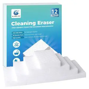 12PK Magic Sponges Cleaning Eraser, Powerful Scrubber Foam Pads, 2X Density Stronger Sponge for Household, Multi-Surface Cleaning Supplies for Kitchen, Furniture, Bathroom, Sink, Wall, Boat 12PK Magic Sponges Cleaning Eraser, Powerful Scrubber Foam Pads, 2X Density Stronger Sponge for Household, Multi-Surface Cleaning Supplies for Kitchen, Furniture, Bathroom, Sink, Wall, Boat
