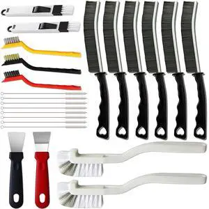 23Pcs Crevice Cleaning Brush Set, Hard Bristle Scrub Brushes Tools for Deep Cleaning Gap, Multifunctional Grout Brush for Tile Lines, Sliding Door, Sill, Shutter, Bottle, Corner, Sink, Teapot 23Pcs Crevice Cleaning Brush Set, Hard Bristle Scrub Brushes Tools for Deep Cleaning Gap, Multifunctional Grout Brush for Tile Lines, Sliding Door, Sill, Shutter, Bottle, Corner, Sink, Teapot