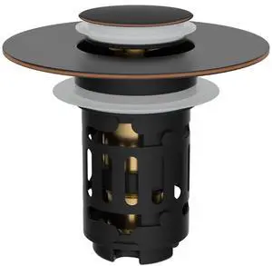 Upgraded 3 in 1 Bathroom Sink Drain Strainer, Universal Pop Up Stopper with Removable Stainless Steel Filter Basket Hair Catcher, Sink Plug for 1.1''~2.36'' Basin, Oil-Rubbed Bronze Upgraded 3 in 1 Bathroom Sink Drain Strainer, Universal Pop Up Stopper with Removable Stainless Steel Filter Basket Hair Catcher, Sink Plug for 1.1''~2.36'' Basin, Oil-Rubbed Bronze