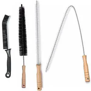 4 Pack Drain Cleaning Brush Set, Flexible Sink and Shower Drain Brush, Refrigerator Coil Radiator Brush, Thin Crevice Cleaning Brush for Bathroom, Kitchen, Vents and Tight Spaces 4 Pack Drain Cleaning Brush Set, Flexible Sink and Shower Drain Brush, Refrigerator Coil Radiator Brush, Thin Crevice Cleaning Brush for Bathroom, Kitchen, Vents and Tight Spaces