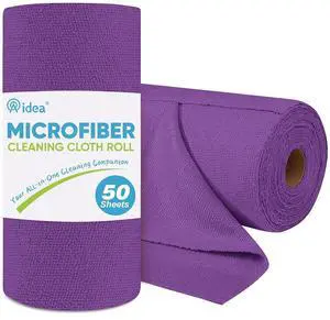 Microfiber Cleaning Cloth Roll-50PK, Reusable Paper Towels 11.5×11.5" Microfiber Cleaning Cloth Roll-50PK, Reusable Paper Towels 11.5×11.5"