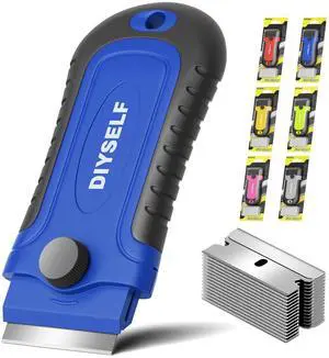 1 Pack Razor Blade Scraper, Glass Scraper with Extra 15 Blades, Professional Razor Scraper for Glass Stove Top, Window, Cooktop Cleaning, Precision Scraper Tool for Kitchen 1 Pack Razor Blade Scraper, Glass Scraper with Extra 15 Blades, Professional Razor Scraper for Glass Stove Top, Window, Cooktop Cleaning, Precision Scraper Tool for Kitchen