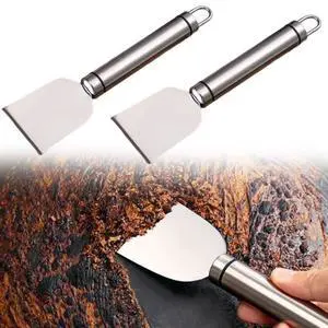 2 Pack Stove Scraper for Tough Case - Wide Using Stainless Steel Scraper for Stove BBQ Grill Kitchen - Scraper for Cleaning Stove Top, Cooktop, Oven, Glass Scraper 2 Pack Stove Scraper for Tough Case - Wide Using Stainless Steel Scraper for Stove BBQ Grill Kitchen - Scraper for Cleaning Stove Top, Cooktop, Oven, Glass Scraper