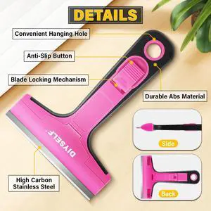 1 Pack Razor Blade Scraper with 10 Extra Razor Blades, Scraper Tool, Glass Scraper for Cleaning, Glass Stove Top Scraper, Window Scraper, Paint, Cooktop, Oven Scraper, Razor Scraper Tool 1 Pack Razor Blade Scraper with 10 Extra Razor Blades, Scraper Tool, Glass Scraper for Cleaning, Glass Stove Top Scraper, Window Scraper, Paint, Cooktop, Oven Scraper, Razor Scraper Tool