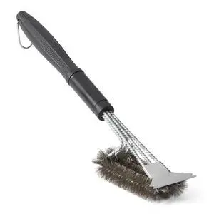 Grill Brush and Scraper with Deluxe Handle, BBQ Cleaning Tool for Gas, Infrared, Charcoal, Porcelain Grills, Outdoor Grill Accessories Grill Brush and Scraper with Deluxe Handle, BBQ Cleaning Tool for Gas, Infrared, Charcoal, Porcelain Grills, Outdoor Grill Accessories