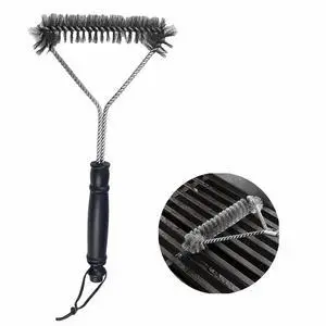 BBQ Bristles Grill Brush 12 Inch Heavy Duty Stainless Steel, Y Shape BBQ Brush with Long Handle & Extra Wide Head - Grill Cleaning Tool BBQ Bristles Grill Brush 12 Inch Heavy Duty Stainless Steel, Y Shape BBQ Brush with Long Handle & Extra Wide Head - Grill Cleaning Tool