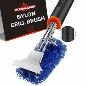 Nylon Grill Brush,No Dangerous Metal Wire Nylon Grill Brush,No Dangerous Metal Wire