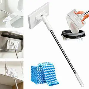 Hands Free Flat Mop, Snap Grip Mini Mop, Cloth Changing Mini Mop Hands Free Flat Mop, Snap Grip Mini Mop, Cloth Changing Mini Mop