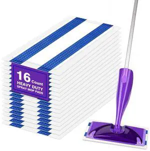 Multi-Layer Dry Floor Mop Pads Refills Compatible with Swiffer Wet Jet-All Purpose Multi Surface Floor Cleaner Spray Mop Pads Replacement for Hardwood Floor,16 Count Multi-Layer Dry Floor Mop Pads Refills Compatible with Swiffer Wet Jet-All Purpose Multi Surface Floor Cleaner Spray Mop Pads Replacement for Hardwood Floor,16 Count