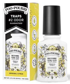 Before-You-Go Toilet Spray, Original Citrus, 2 Fl Oz, Up to 100 Uses, Bathroom Odor Deodorizer with Essential Oils for Home or Work, Travel Essentials, TSA Approved Size, Lemon Bergamot Before-You-Go Toilet Spray, Original Citrus, 2 Fl Oz, Up to 100 Uses, Bathroom Odor Deodorizer with Essential Oils for Home or Work, Travel Essentials, TSA Approved Size, Lemon Bergamot