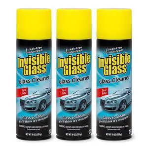 91164-3PK Premium Aerosol Glass Cleaner Spray for Car Windshields and Windows, Automotive and Home Window Cleaner, Streak-Free, Ammonia-Free, Tint-Safe 19 oz (Pack of 3) 91164-3PK Premium Aerosol Glass Cleaner Spray for Car Windshields and Windows, Automotive and Home Window Cleaner, Streak-Free, Ammonia-Free, Tint-Safe 19 oz (Pack of 3)