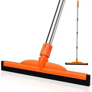 Heavy-Duty Floor Squeegee, 62" Adjustable Handle, EVA Foam Blade, Ideal for Concrete, Garage, Patio & More Heavy-Duty Floor Squeegee, 62" Adjustable Handle, EVA Foam Blade, Ideal for Concrete, Garage, Patio & More