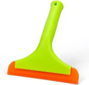 Super Flexible Silicone Squeegee, Auto Water Blade, Water Wiper, Shower Squeegee, 5.9'' Blade and 7.5'' Long Handle, for Car Windshield, Window, Mirror, Glass Door Super Flexible Silicone Squeegee, Auto Water Blade, Water Wiper, Shower Squeegee, 5.9'' Blade and 7.5'' Long Handle, for Car Windshield, Window, Mirror, Glass Door