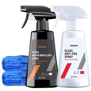 Anti Fog Spray & Rain Repellent Spray for Car Windshield Glass Water Repellent Defogger Spray Waterproof Prevent Fogging for Automotive Windows Mirrors Glasses Goggles Helmets - Pack of 2 Anti Fog Spray & Rain Repellent Spray for Car Windshield Glass Water Repellent Defogger Spray Waterproof Prevent Fogging for Automotive Windows Mirrors Glasses Goggles Helmets - Pack of 2
