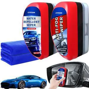 Car Windshield Water Repellent & Anti-Fog Treatment - Quick Interior & Exterior Glass Coating Kit, Rain Repellent Spray for Windows, Mirror, Paint Protection - Long-Lasting Visibility, Pack of 2 Car Windshield Water Repellent & Anti-Fog Treatment - Quick Interior & Exterior Glass Coating Kit, Rain Repellent Spray for Windows, Mirror, Paint Protection - Long-Lasting Visibility, Pack of 2