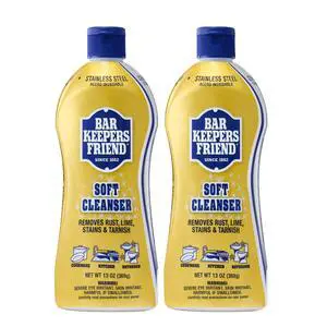 Soft Cleanser Liquid, 13 oz x 2, Multipurpose Surface Cleaner, Soap Scum & Grease from Stainless Steel & More Soft Cleanser Liquid, 13 oz x 2, Multipurpose Surface Cleaner, Soap Scum & Grease from Stainless Steel & More