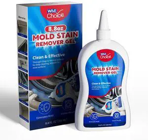 Stain Remover Gel Cleaner for Shower, Bathroom Tile Grout and Caulk - Heavy Duty Cleaner for Front Load Washing Machine Rubber Seal - No Scrubbing Gel Formula, 8.8 Fl Oz Stain Remover Gel Cleaner for Shower, Bathroom Tile Grout and Caulk - Heavy Duty Cleaner for Front Load Washing Machine Rubber Seal - No Scrubbing Gel Formula, 8.8 Fl Oz