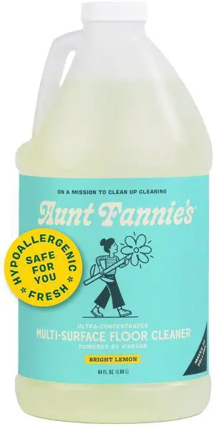 Ultra Concentrated Floor Cleaner Vinegar Wash, Multi-Surface Solution For Mopping, Value Size, Bright Lemon Scent, 64 oz Ultra Concentrated Floor Cleaner Vinegar Wash, Multi-Surface Solution For Mopping, Value Size, Bright Lemon Scent, 64 oz