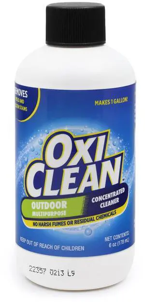Outdoor Multipurpose Super Concentrated Cleaner - Makes 1 Gallon - Stain Remover - Driveway Cleaner for Concrete - Degreaser for Cement, Brick, Vinyl, and Patio Furniture (6oz = 1 Gallon) Outdoor Multipurpose Super Concentrated Cleaner - Makes 1 Gallon - Stain Remover - Driveway Cleaner for Concrete - Degreaser for Cement, Brick, Vinyl, and Patio Furniture (6oz = 1 Gallon)
