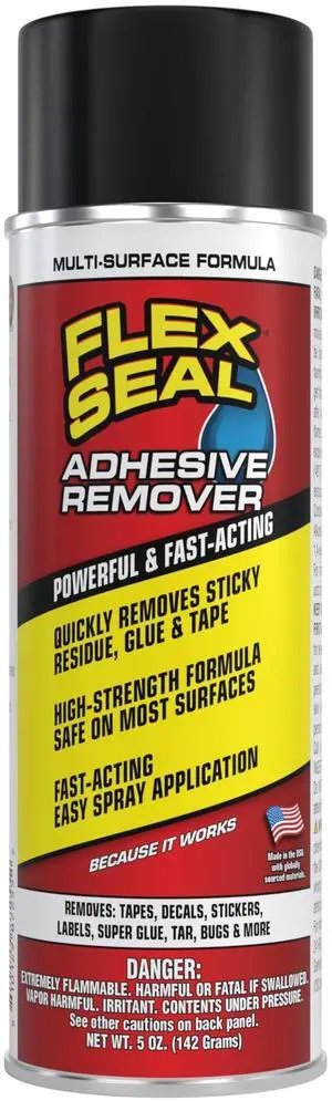 Adhesive Remover Spray, Heavy Duty Multi-Surface Residue Cleaner for Stickers, Labels, Decals, Tape & Super Glue; Safe on Glass, Plastic, Metal, Painted Finishes, Sealed Wood, 5 oz, 1-Pack Adhesive Remover Spray, Heavy Duty Multi-Surface Residue Cleaner for Stickers, Labels, Decals, Tape & Super Glue; Safe on Glass, Plastic, Metal, Painted Finishes, Sealed Wood, 5 oz, 1-Pack