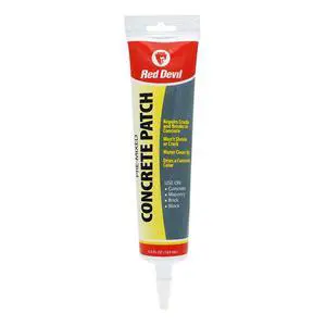 0645 Concrete Repair Patch, Cement Crack Filler, 5.5 Oz Squeeze Tube, Pre-Mixed, Pack of 1, Gray, Made in USA 0645 Concrete Repair Patch, Cement Crack Filler, 5.5 Oz Squeeze Tube, Pre-Mixed, Pack of 1, Gray, Made in USA