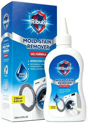 Mold Stain Remover Gel Heavy Duty Household Cleaning Gel for Washing Machine Seals, Fridge Gaskets, Bathroom & Kitchen Tile Grout, Sinks, Shower & Caulk 8 Fl Oz Mold Stain Remover Gel Heavy Duty Household Cleaning Gel for Washing Machine Seals, Fridge Gaskets, Bathroom & Kitchen Tile Grout, Sinks, Shower & Caulk 8 Fl Oz