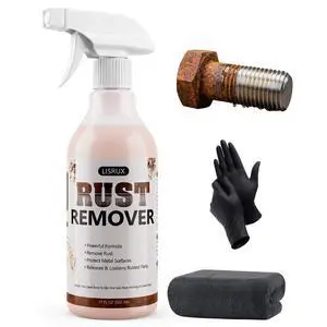 Rust Remover Spray for Metal, 17 fl oz, Upgraded Metal Cleaner, Highly Concentrated Rust Remover for Metal, Iron Out Rust Stain Remover, Fast-Acting Rust Remover for Automotive Parts, Tools, Chains Rust Remover Spray for Metal, 17 fl oz, Upgraded Metal Cleaner, Highly Concentrated Rust Remover for Metal, Iron Out Rust Stain Remover, Fast-Acting Rust Remover for Automotive Parts, Tools, Chains
