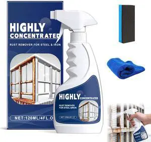 Rust Remover Spray for Metal, Powerful Rust Remover Heavy Duty Metal Cleaner, Multipurpose Rust Stain Remover for Metal,for Automotive Parts, Tools, Stainless Steel, Fast Acting Rust Rust Remover Spray for Metal, Powerful Rust Remover Heavy Duty Metal Cleaner, Multipurpose Rust Stain Remover for Metal,for Automotive Parts, Tools, Stainless Steel, Fast Acting Rust