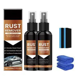 2pcs Rust Remover Spray for Metal, Heavy Duty Rust Remover Spray for Vehicles, Tools, Chains, Iron and Rust Stain Remover, Multi-Surface Cleaner, Fast-Acting Oxidation Remover 2pcs Rust Remover Spray for Metal, Heavy Duty Rust Remover Spray for Vehicles, Tools, Chains, Iron and Rust Stain Remover, Multi-Surface Cleaner, Fast-Acting Oxidation Remover
