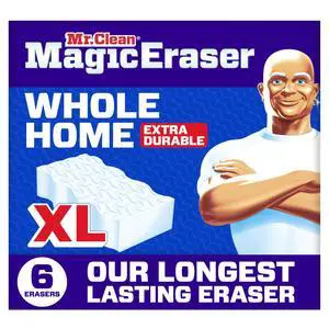Magic Eraser Sponge, All Purpose Cleaner, Long Lasting Cleaning Scrubber, Wall, Sneaker, Oven, Kitchen, Bathroom Cleaner, Shower Cleaning Supplies, Whole Home Extra Durable XL, 6ct Magic Eraser Sponge, All Purpose Cleaner, Long Lasting Cleaning Scrubber, Wall, Sneaker, Oven, Kitchen, Bathroom Cleaner, Shower Cleaning Supplies, Whole Home Extra Durable XL, 6ct