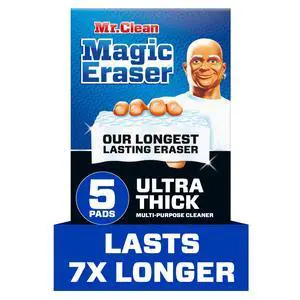 Magic Eraser Sponge, All Purpose Cleaner, Long Lasting Cleaning Scrubber, Wall Cleaner, Sneaker Cleaner, Oven Cleaner, Kitchen, Bathroom, Shower Cleaning Supplies, Ultra Thick, 5ct Magic Eraser Sponge, All Purpose Cleaner, Long Lasting Cleaning Scrubber, Wall Cleaner, Sneaker Cleaner, Oven Cleaner, Kitchen, Bathroom, Shower Cleaning Supplies, Ultra Thick, 5ct
