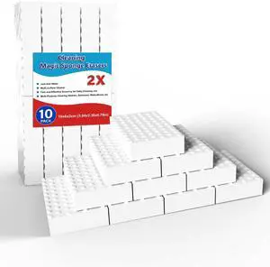 Magic Cleaning Erasers, Kitchen Sponge 10 Pack 2X Density Melamine Sponge Foam Pads, Multi-Functional Car Cleaning Supplies Cleaner for Kitchen, Bathroom, Shower, Window, Wall Cleaner Magic Cleaning Erasers, Kitchen Sponge 10 Pack 2X Density Melamine Sponge Foam Pads, Multi-Functional Car Cleaning Supplies Cleaner for Kitchen, Bathroom, Shower, Window, Wall Cleaner