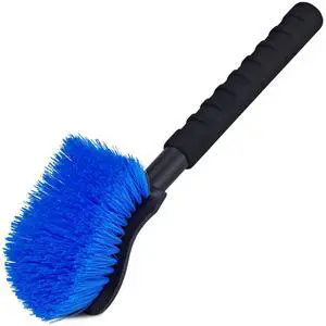17.5in Tire Brush, Stiff Bristle Long Handle, Heavy Duty (Blue) 17.5in Tire Brush, Stiff Bristle Long Handle, Heavy Duty (Blue)