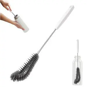 16 inches Long Handle Black Bottle Cleaning Brushes - Perfect for Baby Bottles, Sports Bottles, Glassware, Mugs, Jars, and Stemware (1-pc) 16 inches Long Handle Black Bottle Cleaning Brushes - Perfect for Baby Bottles, Sports Bottles, Glassware, Mugs, Jars, and Stemware (1-pc)
