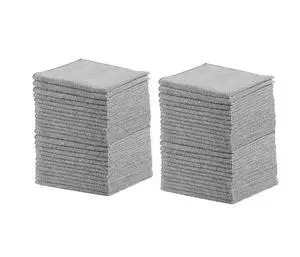 All Purpose Microfiber Cleaning Cloth Towels, 50 Pack, 12"x12", Non-Scratch, Reusable/Washable for Cleaning/Wiping/Polishing for Home/Kitchen/Car All Purpose Microfiber Cleaning Cloth Towels, 50 Pack, 12"x12", Non-Scratch, Reusable/Washable for Cleaning/Wiping/Polishing for Home/Kitchen/Car