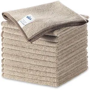 Microfiber Cleaning Cloths, Streak Free Microfiber Towels, 12 Pack Microfiber Cleaning Cloths, Streak Free Microfiber Towels, 12 Pack
