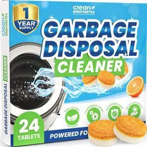 Garbage Disposal Cleaner & Deodorizer Tablets, XL Foaming Citrus, 24 Ct Garbage Disposal Cleaner & Deodorizer Tablets, XL Foaming Citrus, 24 Ct