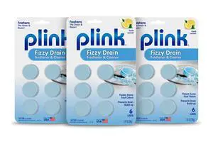 Fizzy Drain Freshner, Prevents Buildup and Maintains a Clear Drain, Removes Drain Odor, Lemon Scent, Pack of 3, 18 Count, Fresh Lemon Fizzy Drain Freshner, Prevents Buildup and Maintains a Clear Drain, Removes Drain Odor, Lemon Scent, Pack of 3, 18 Count, Fresh Lemon