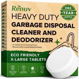 Garbage Disposal Cleaner & Deodorizer Tablets, 12 XL Tablets Garbage Disposal Cleaner & Deodorizer Tablets, 12 XL Tablets
