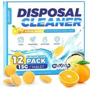 Garbage Disposal Cleaner Deodorizer Tablets, 12 Count, 6 Month Supply Garbage Disposal Cleaner Deodorizer Tablets, 12 Count, 6 Month Supply