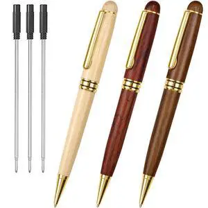 Wood Ballpoint Pens Gift Set - Luxury Wooden Pens for Men Women Wood Ballpoint Pens Gift Set - Luxury Wooden Pens for Men Women