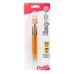 Sharp Mechanical Pencil, (0.9mm), Bold Line, Yellow Barrel, Pack of 2 (P209BP2-K6) Sharp Mechanical Pencil, (0.9mm), Bold Line, Yellow Barrel, Pack of 2 (P209BP2-K6)