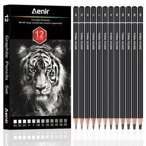 Sketch Pencils for Drawing, Set of 12 Drawing Pencils for Sketching Medium (6B - 4H), Artist Graphite Pencils, Sketch Set for Artists for Sketching Supplies, Art Supplies. Sketch Pencils for Drawing, Set of 12 Drawing Pencils for Sketching Medium (6B - 4H), Artist Graphite Pencils, Sketch Set for Artists for Sketching Supplies, Art Supplies.