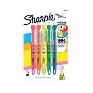 Liquid Highlighters, Chisel Tip, Assorted Colors, Color Highlighters Ideal for Back to School and Teacher Supplies, Studying Essentials, 5-Pack Liquid Highlighters, Chisel Tip, Assorted Colors, Color Highlighters Ideal for Back to School and Teacher Supplies, Studying Essentials, 5-Pack