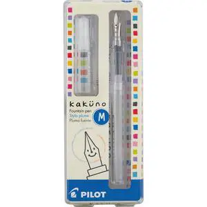 Kakuno Fountain Pen, Clear Barrel, Medium Nib, 0.5mm, Pilot Kakuno Fountain Pen Extra Fine Kakuno Fountain Pen, Clear Barrel, Medium Nib, 0.5mm, Pilot Kakuno Fountain Pen Extra Fine
