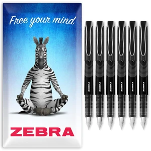 Fuente - Disposable Fountain Pen - Black Ink - Pack of 6 in Envelope Gift Packaging Fuente - Disposable Fountain Pen - Black Ink - Pack of 6 in Envelope Gift Packaging